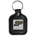 Purdue Boilermakers Square Leatherette Key Chain